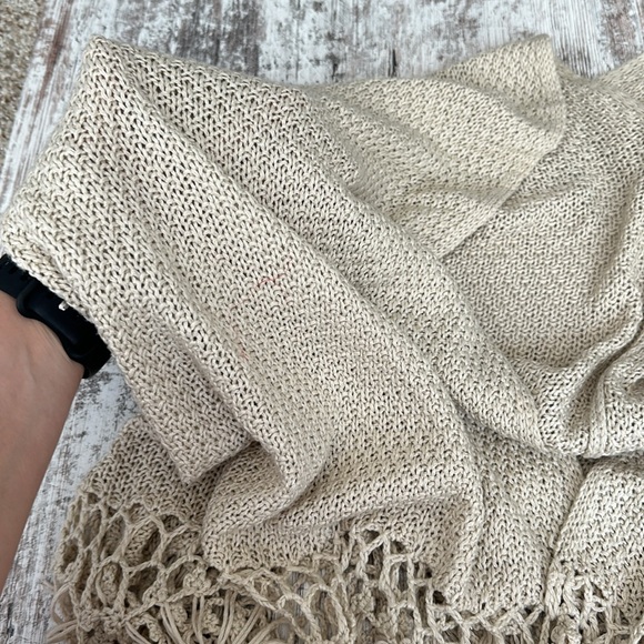 Dreamers Tan Knit Shawl Cardigan - Picture 5 of 6